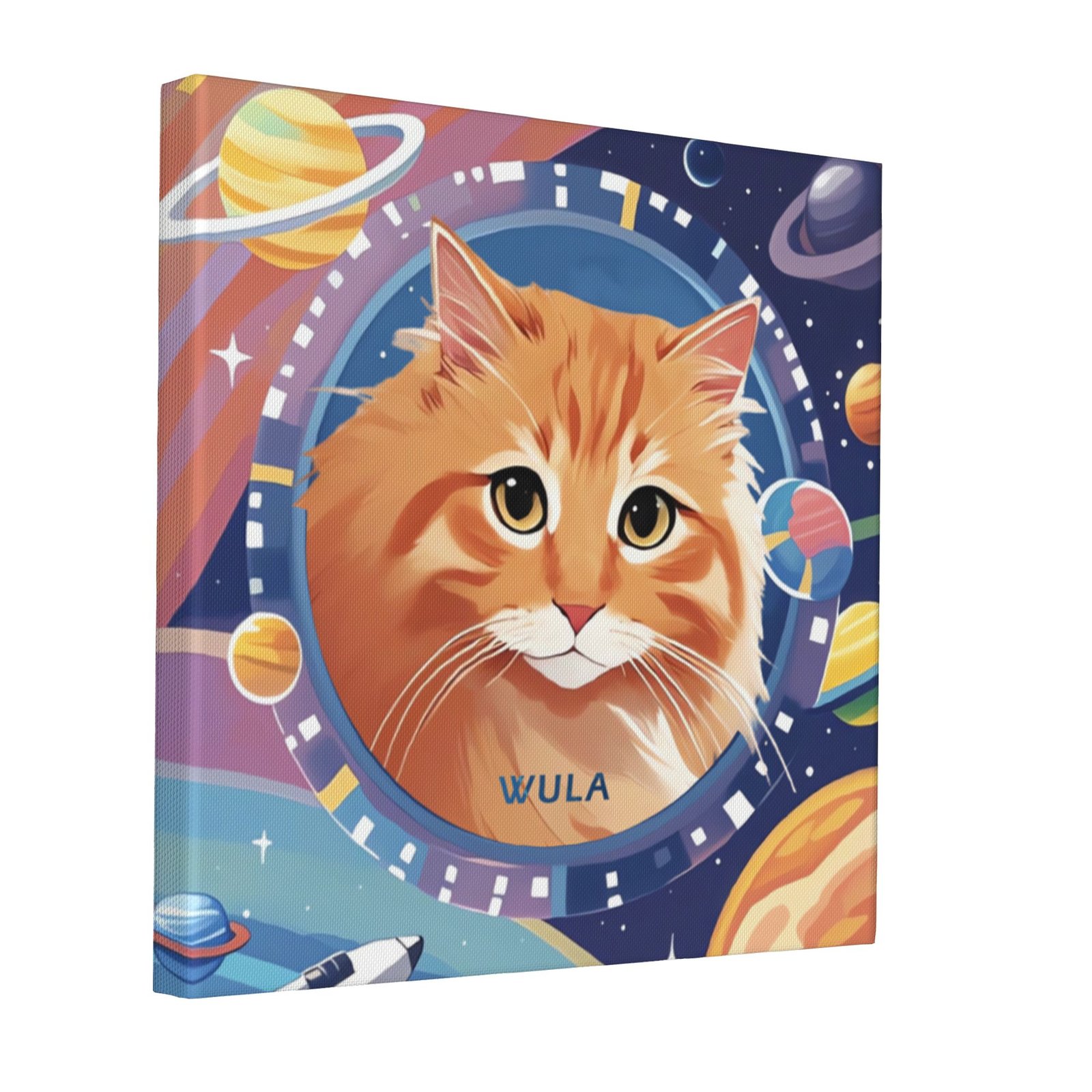 Custom Pet Portrait Canvas Prints – Waterproof | Eco-Friendly & Odorless | Crack-Resistant Wall Art for Dog & Cat Lovers