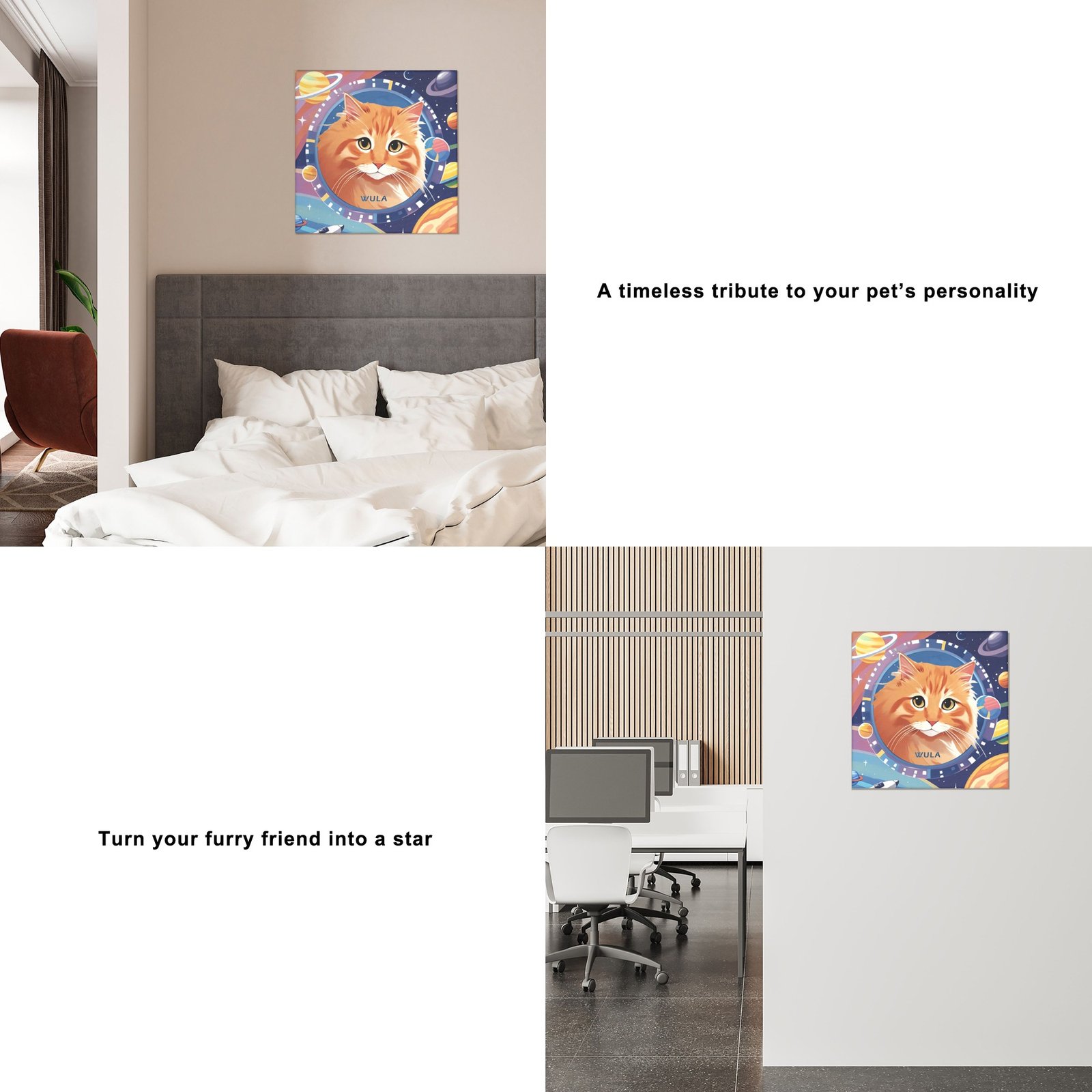 Custom Pet Portrait Canvas Prints – Waterproof | Eco-Friendly & Odorless | Crack-Resistant Wall Art for Dog & Cat Lovers - Image 5