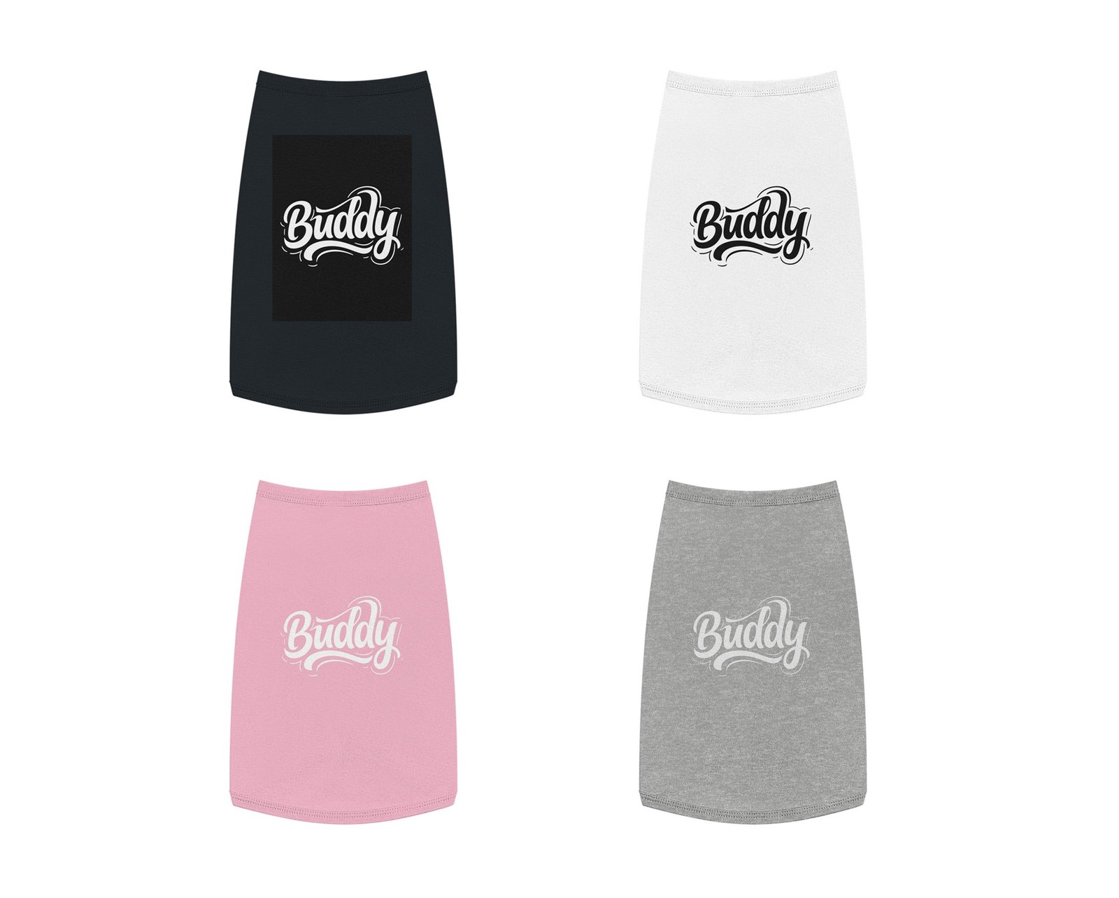 Custom Pet Tank Top – Comfy Fit | Durable Design | I LOVE DOGS - Image 3