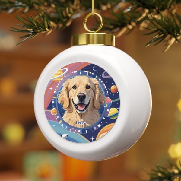 Custom Pet Portrait Christmas Ornament – Celebrate Your Pet This Holiday – Custom AI Art Christmas Ornament for Cat & Dog Lovers