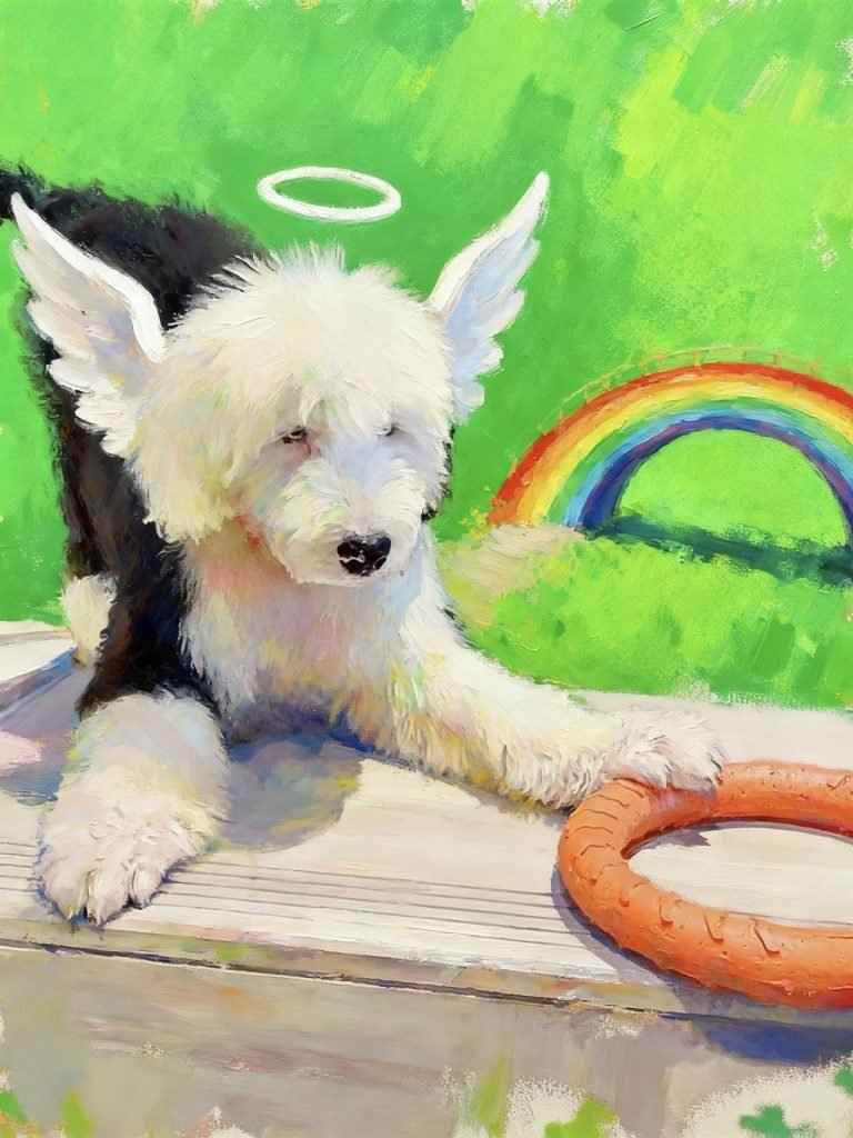 Pet Rainbow Bridge Poem– A Dog with Rainbow Memories