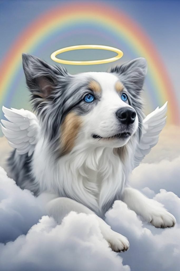 Nova the Clever Dog with Rainbow – Pet Rainbow Bridge Farewell