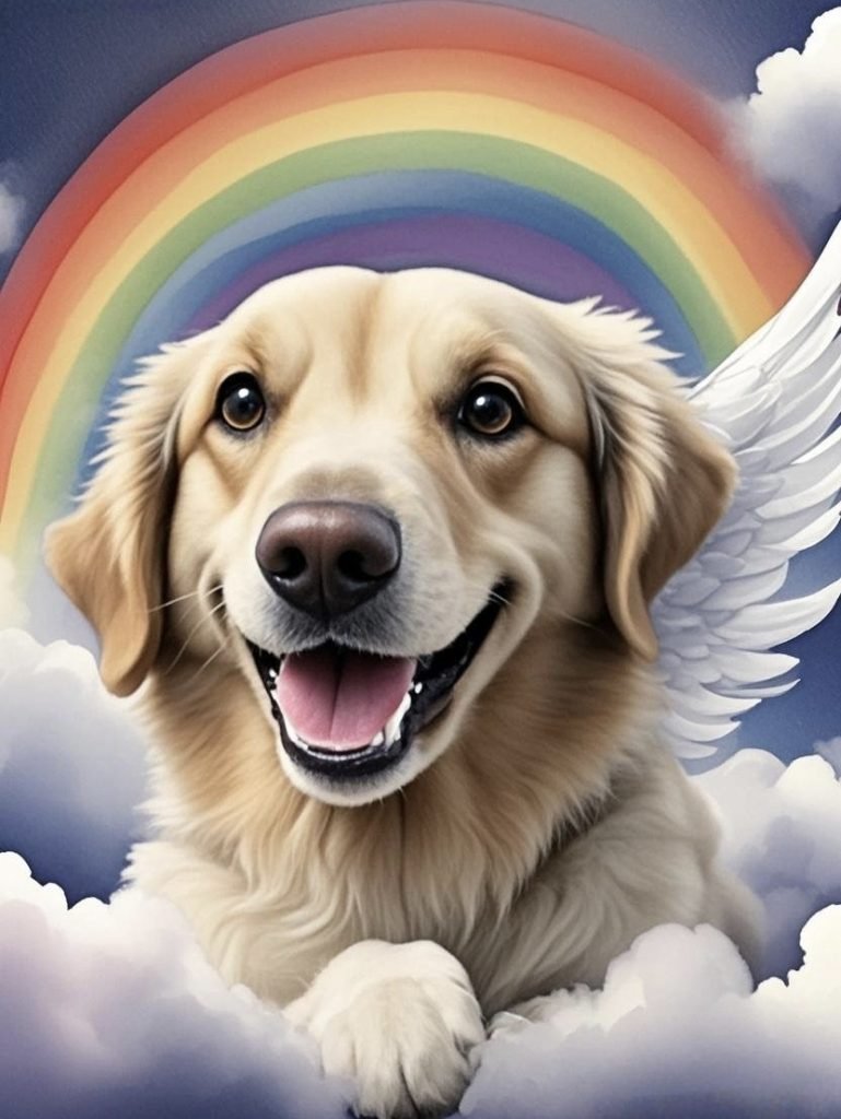 Miro the Dreamwalker – A Dog with Rainbow Dreams Across the Pet Rainbow Bridge