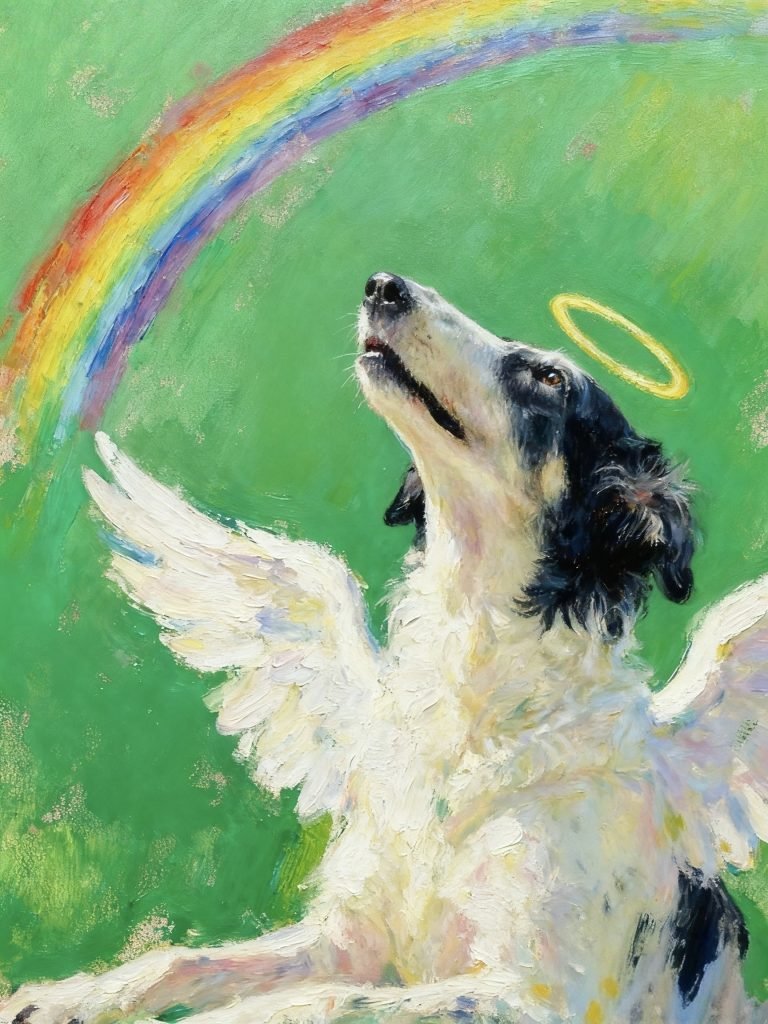 Pet Rainbow Bridge Poem for Cooper – A Dog with Rainbow Memories