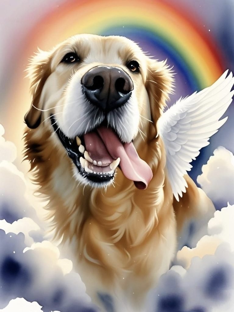 Banjo the Social Pup – Pet Rainbow Bridge Poem for Outgoing Dogs