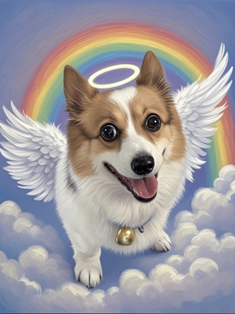 Flint the Loyal Dog – Rainbow Bridge Poem for Strong-Willed Dog Loss