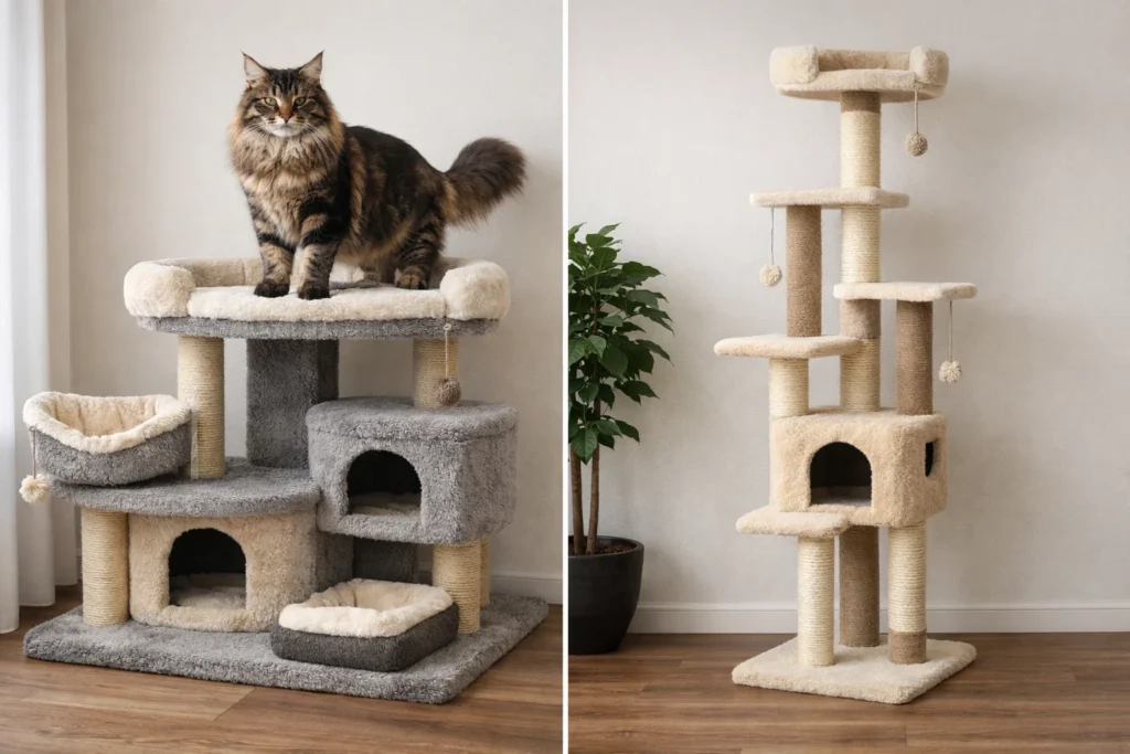 cat tree toys designed for big cats
