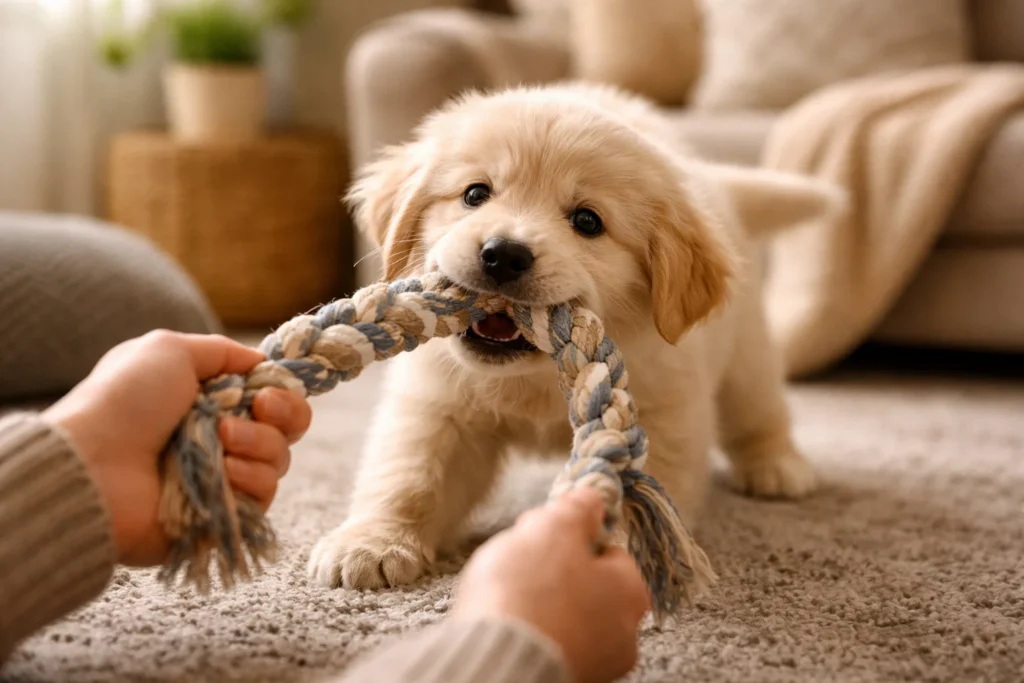 soft tug toys for dogs suitable for puppies and small dogs