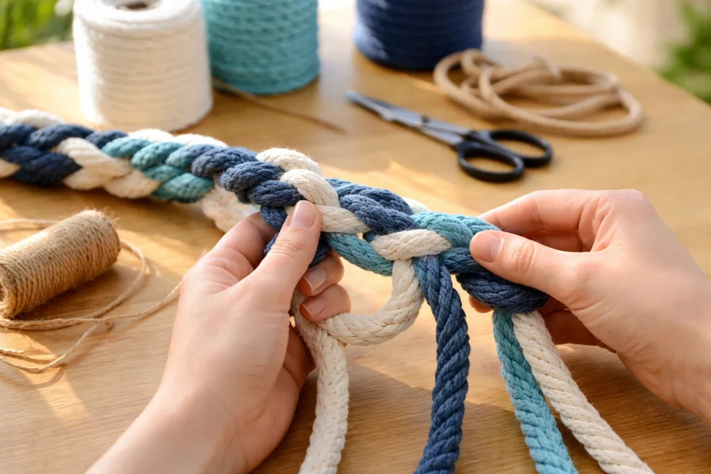 cutting t shirt strips diy dog tug toy