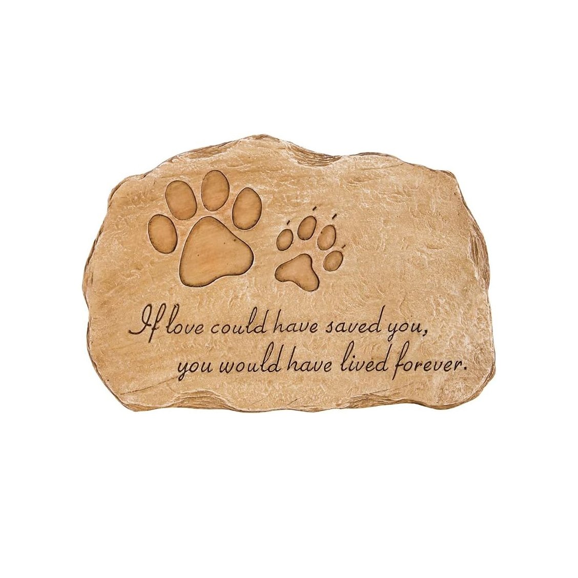 Paw Print Resin Stone