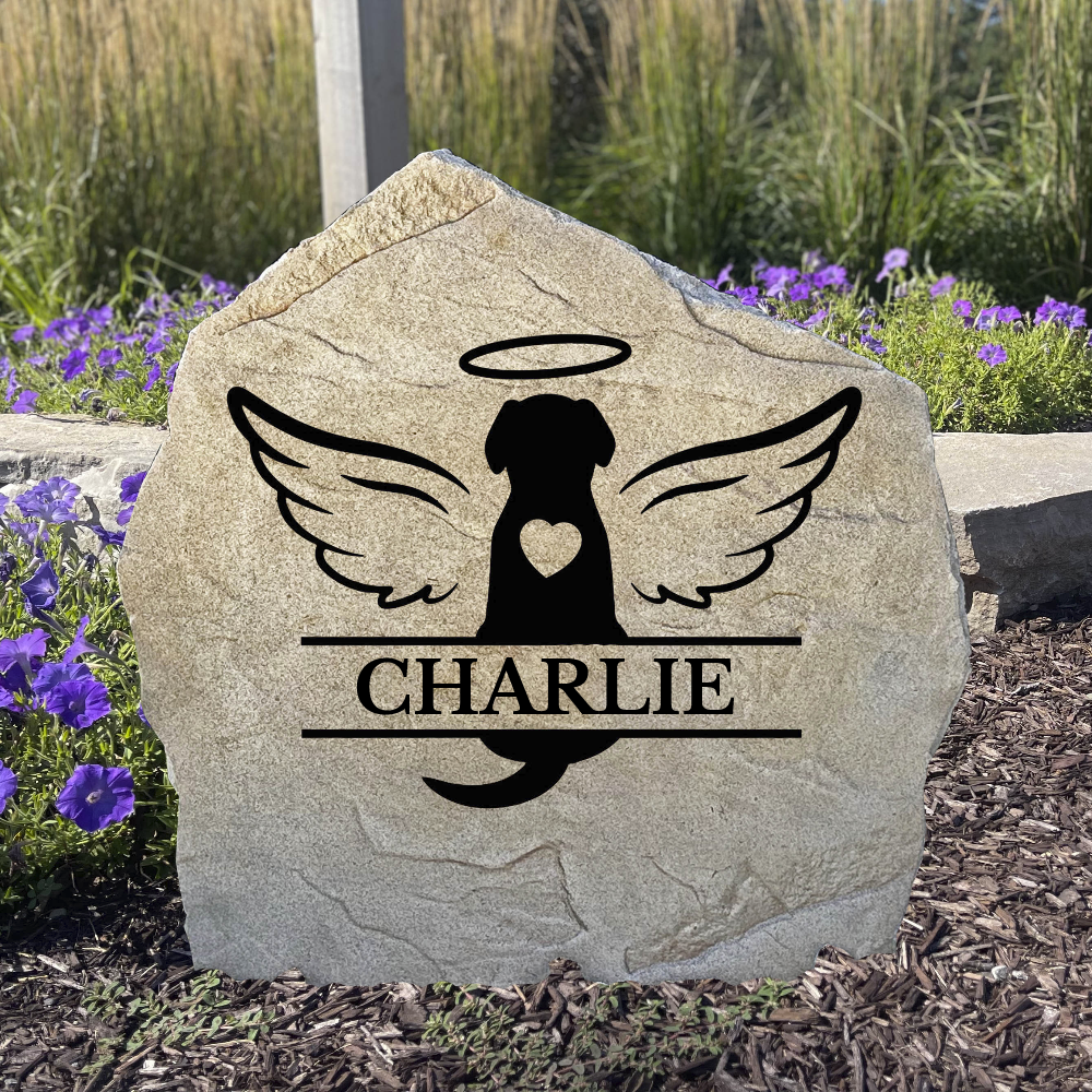 Large Concrete Memorial Monogram