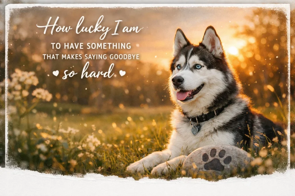 comforting pet loss quote with candle and soft light remembrance