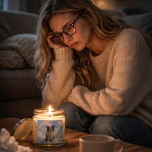 personalized memorial candles for pets with photo custom dog memorial gifts