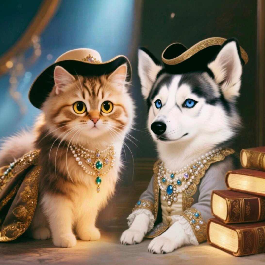 Renaissance Pet Portrait Canvas