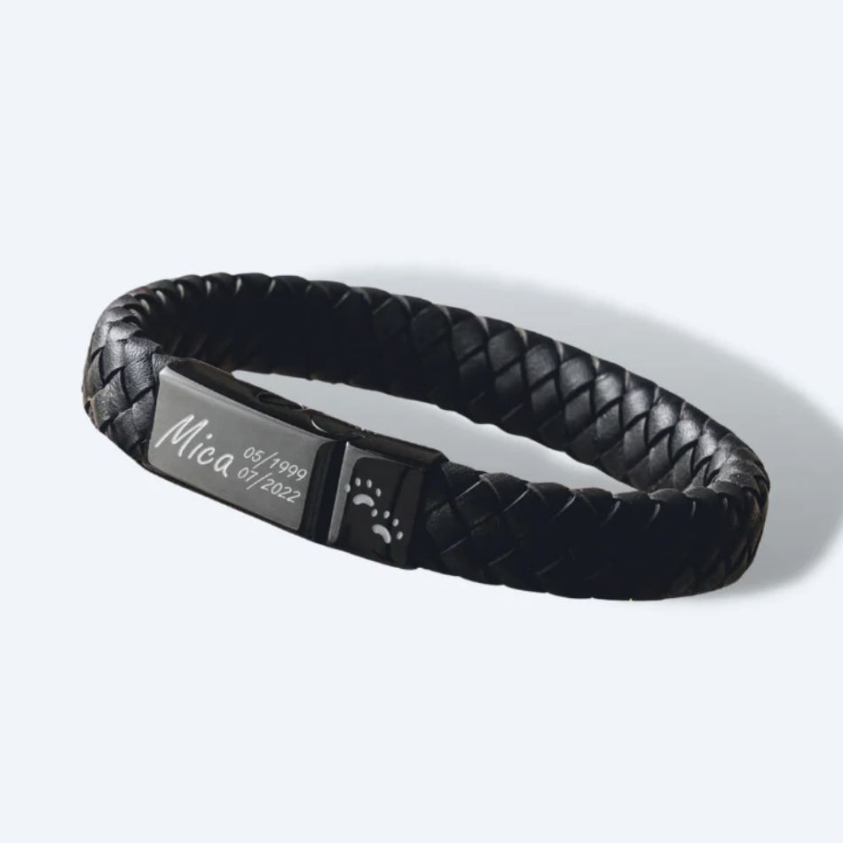 Custom Engraved Cremation Bracelet