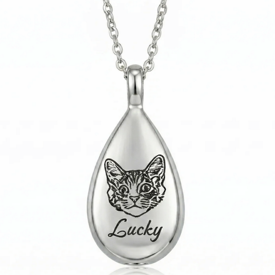 Teardrop Pet Urn Necklace